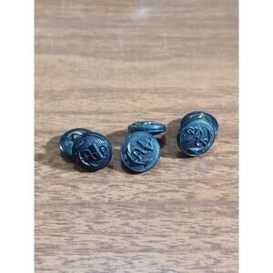 Vintage Navy Coat Cufflinks / Buttons Lot Of 3